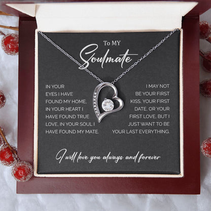 To My Soulmate | I Will Love You Always - Forever Love Necklace