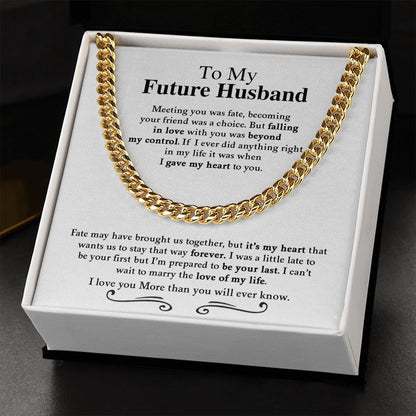 To My Future Husband | I Love You More Than You Will Ever Know -  Cuban Link Chain