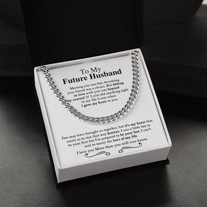 To My Future Husband | I Love You More Than You Will Ever Know -  Cuban Link Chain