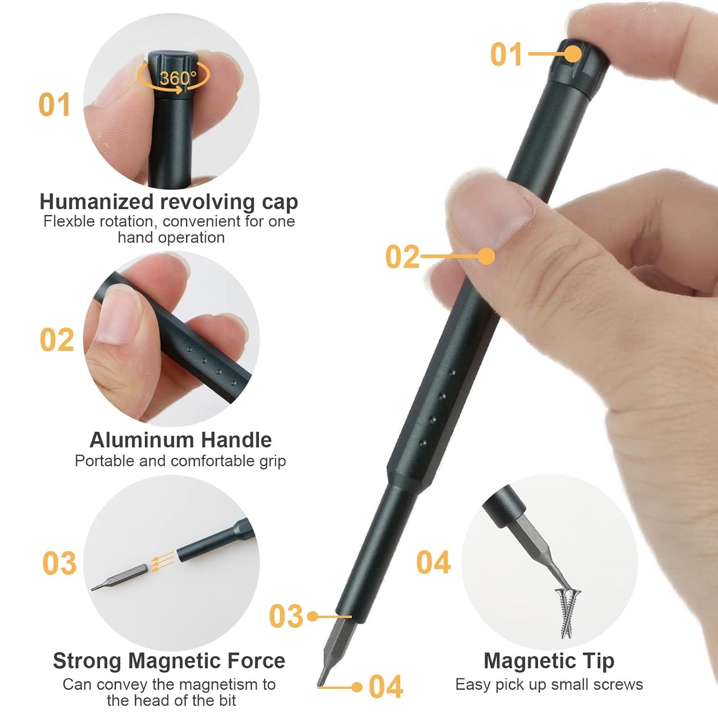 Master Every Repair with Our 46-in-1 Precision Screwdriver Set!